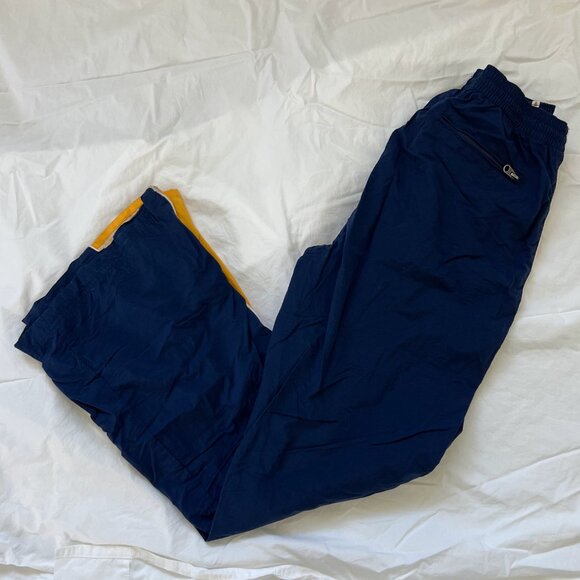 Abercrombie & Fitch Navy Blue & Yellow Warmup Pants - Picture 2 of 6